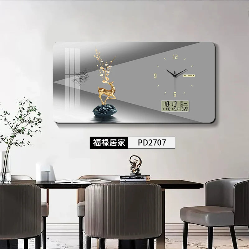 Perpetual Calendar Large Size Electric Meter Box Decorative Picture Wall Clock Distribution Box Block Decorative Wall Clock Oasis Select PD2707 85x45cm