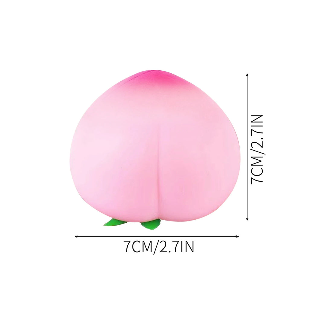 Kawaii Peach Squishy Fidget Toy – Slow Rising Stress Relief Squishy Fidget Toy Oasis Select