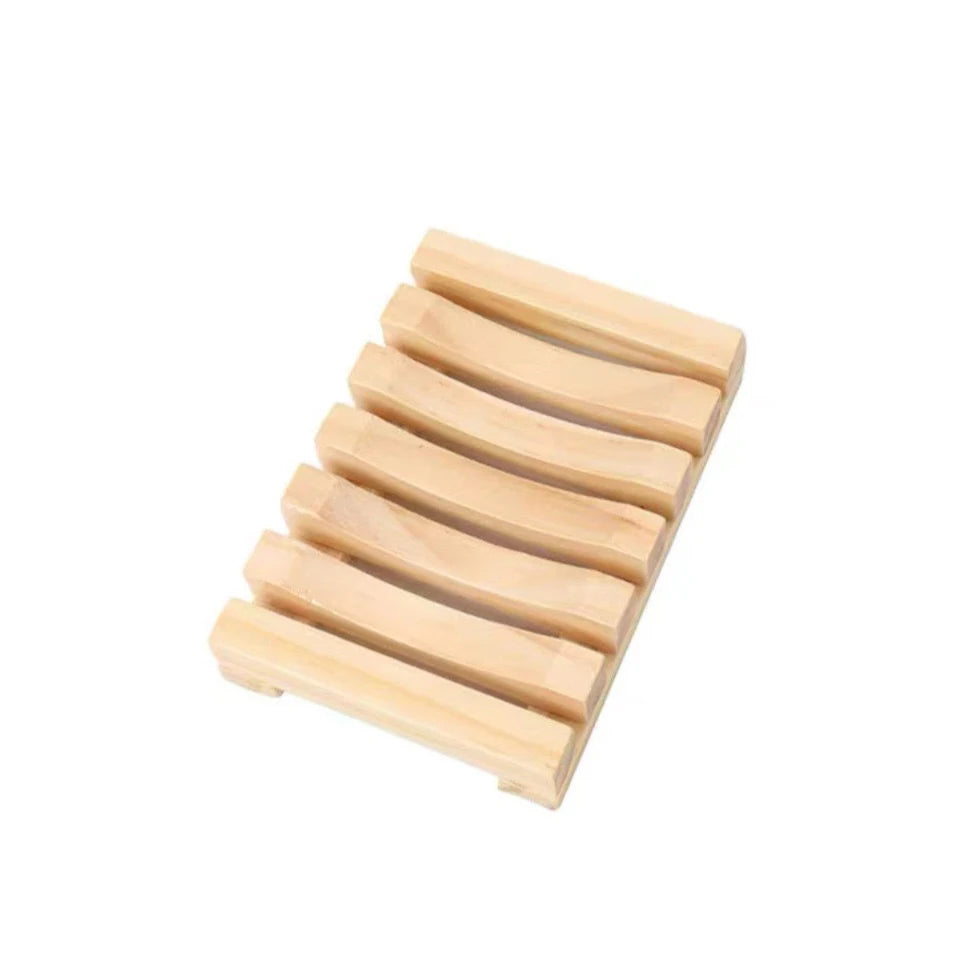 Elegant Wooden Soap Dish with Self-Draining Design - Perfect for Bathroom Decor and Organization, Natural Wood Finish soap box Oasis Select 1pc Log color