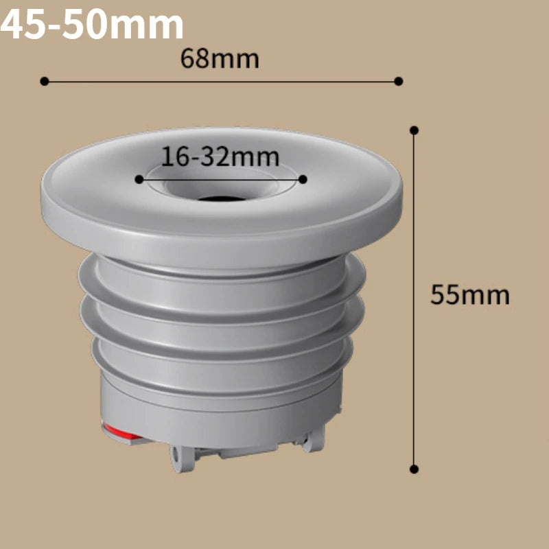 Sink Plug Sewer Pipe Sealing Ring Water Plug Floor Drain Shower Stopper Bathroom Accessories 70-75mm Silicone Drains Kitchen Oasis Select Suitable for 45-50mm