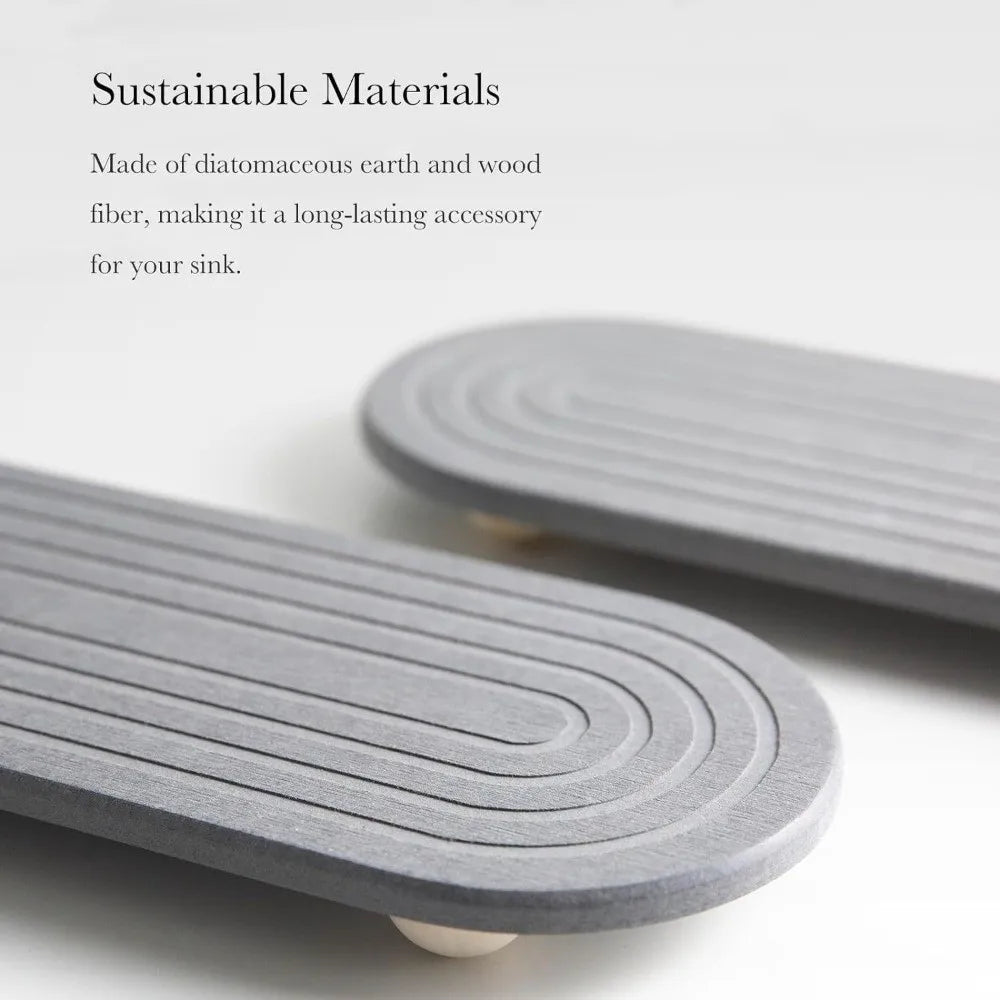 Diatom Mud Sink Tray – Quick-Dry Non-Slip Draining Board Sink Draining Tray Oasis Select