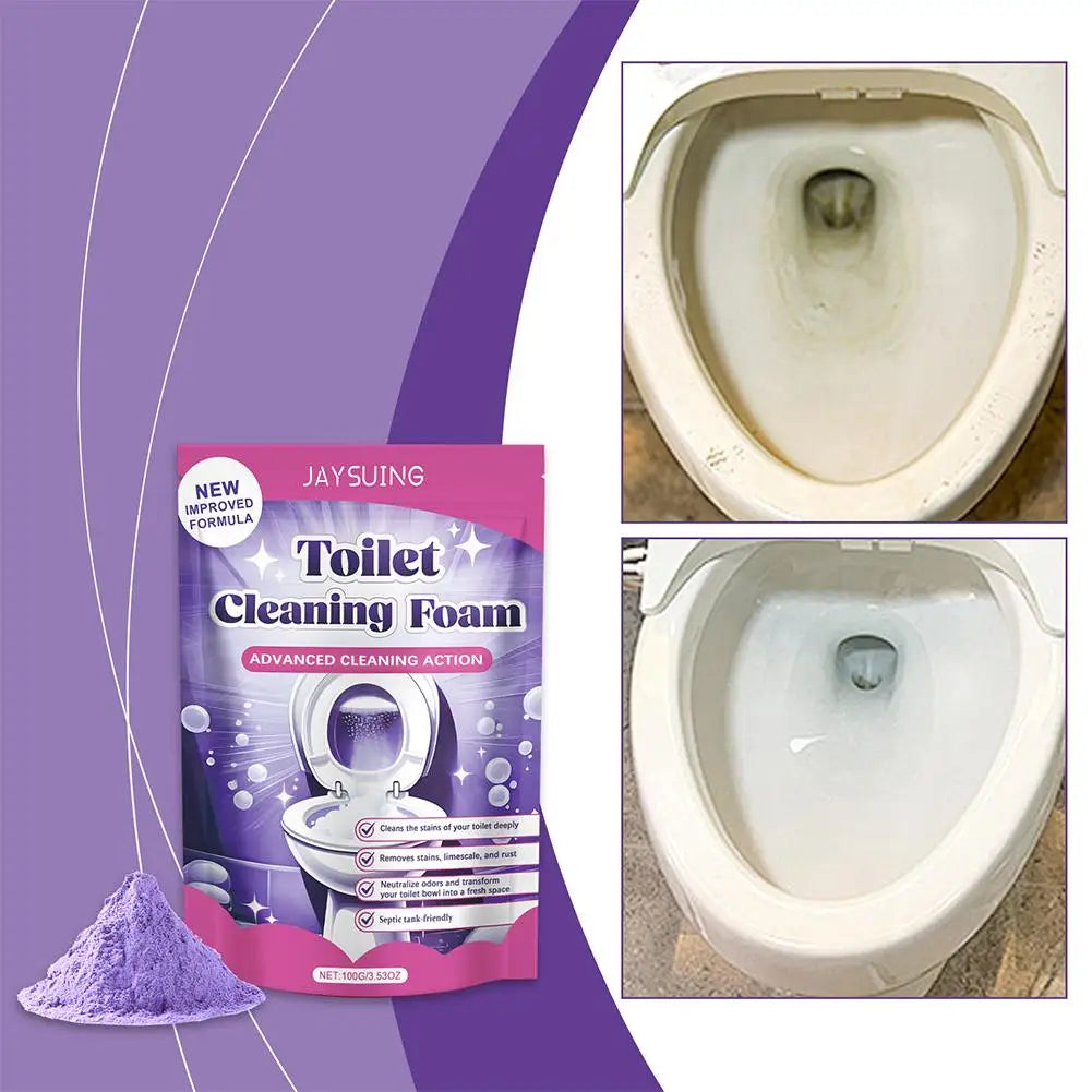 100g Toilet Bowl cleaning powder Bathroom Deodorization Deep Descaling Stain Remover For Toilet Bowl Cleaning Bathroom Supplies Oasis Select