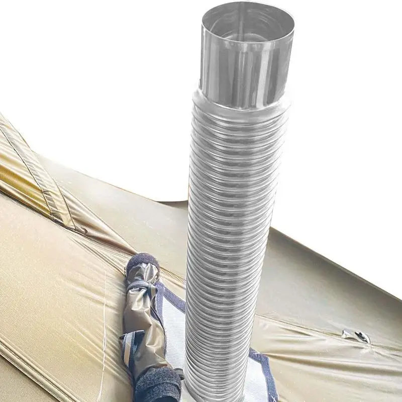 Wood Stove Pipe Stainless Steel Flexible Flue Exhaust Stove Pipe Adjustable Ducting Dryer Vent Hose for Pellet Stove Air Intake Oasis Select