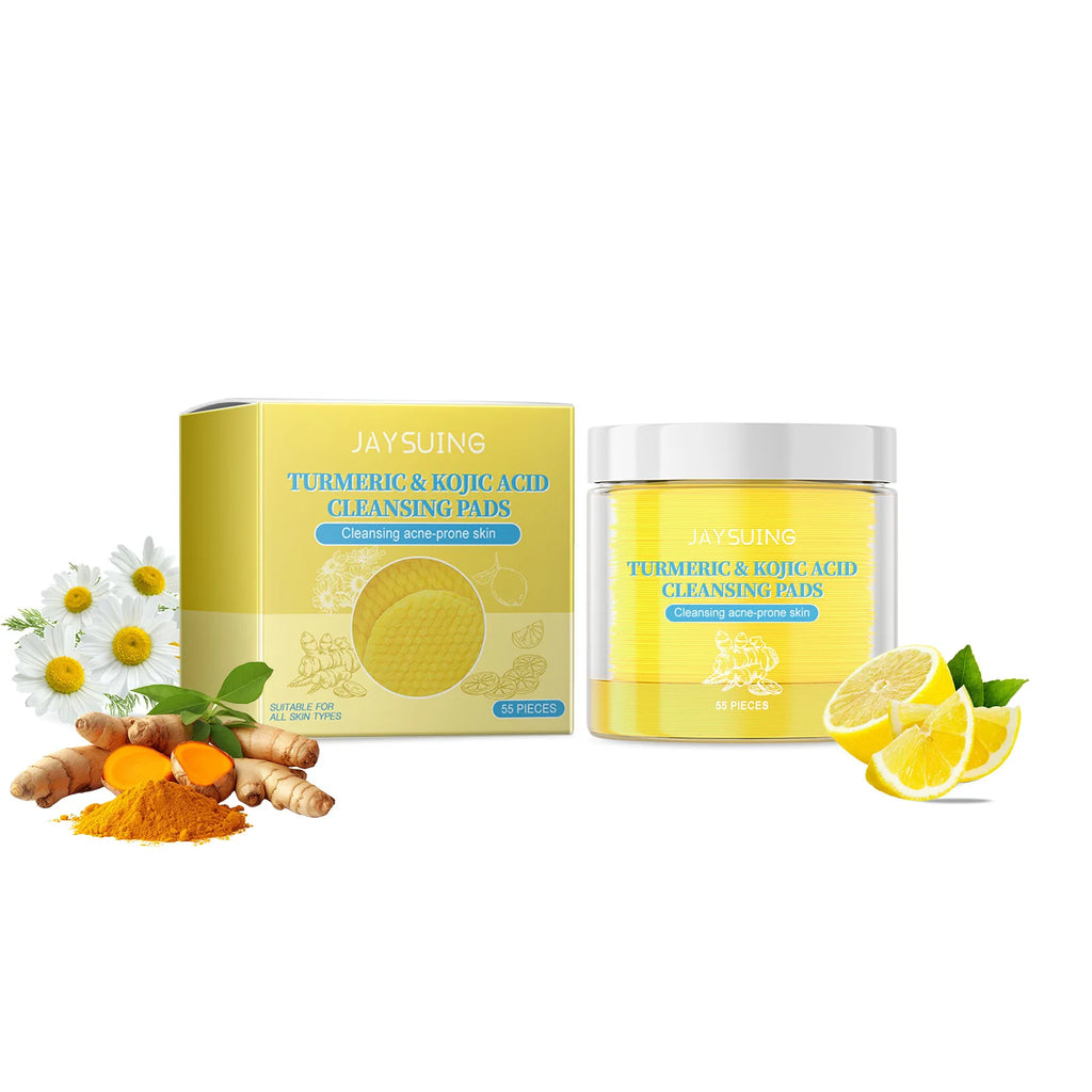 Turmeric Exfoliating Facial Pads – Anti-Acne & Deep Cleanse Exfoliating Facial Pads Oasis Select 55pcs box anti acne