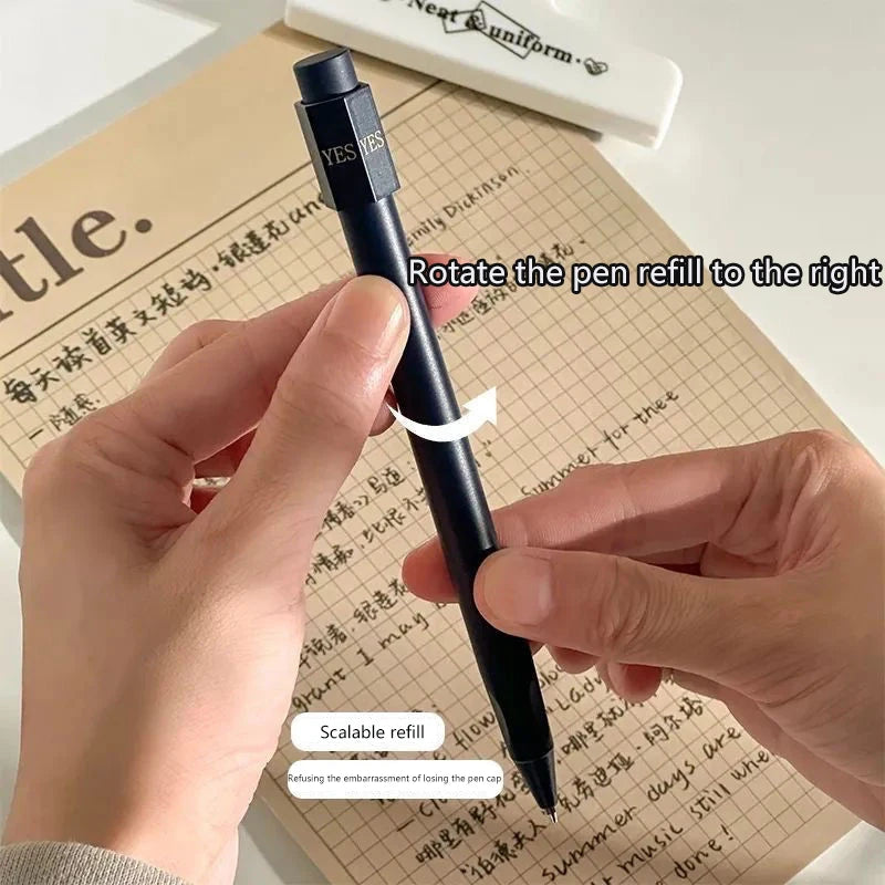 Novelty Abcd Choose Ballpoint Pen New Decompression Rotating Gel Answer Pen Personality Student Stationery 0.5mm Oasis Select