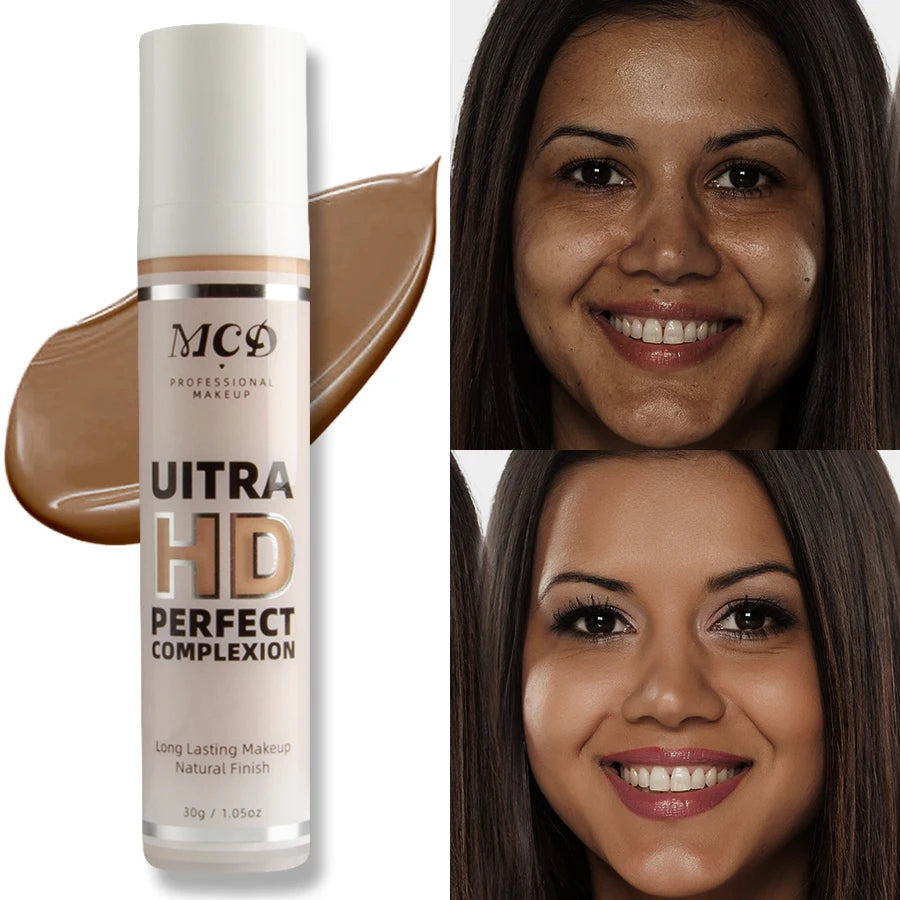 MCD 9-Shade Full Coverage Liquid Foundation | Natural Matte