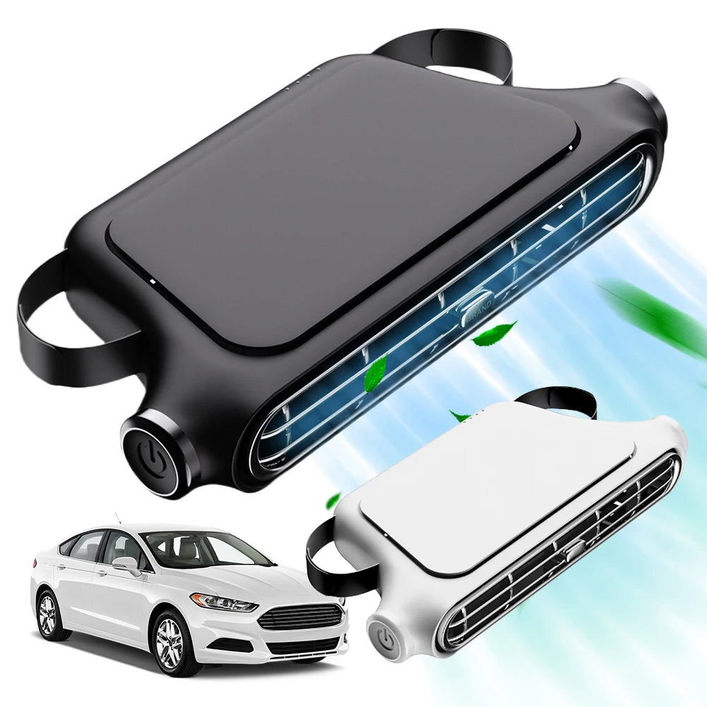 Car Headrest Cooling Fan 3 Speeds Adjustable Car Air Cooling Fan 5V/2A Electric Fan Car Rear Backrest Fan Car Interior Accessory Oasis Select