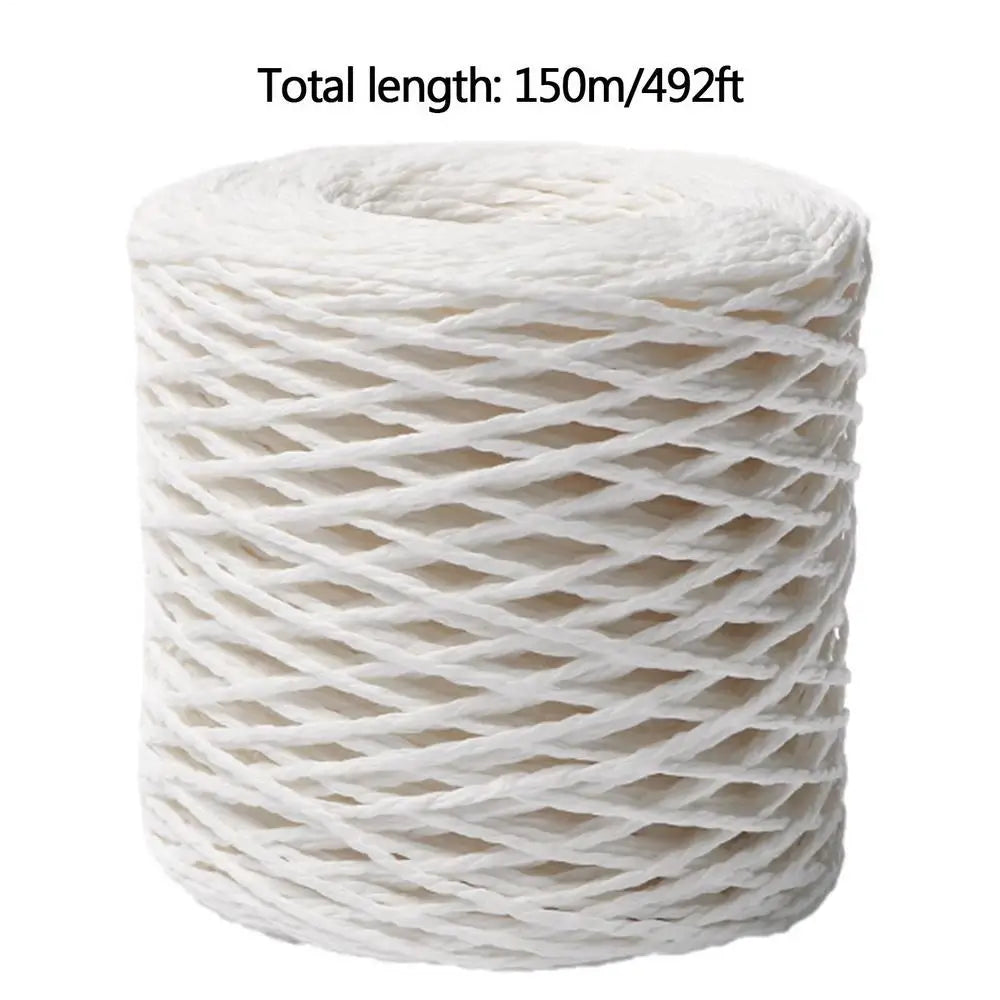 150m Natural Raffia Straw Yarn For Knitting Crocheting Paper Threads DIY Handmade Summer Sunhat Beach Bag Oasis Select White