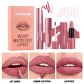LANGMANNI 3-Piece Matte Lip Kit – Liquid Lipstick & Lipliner
