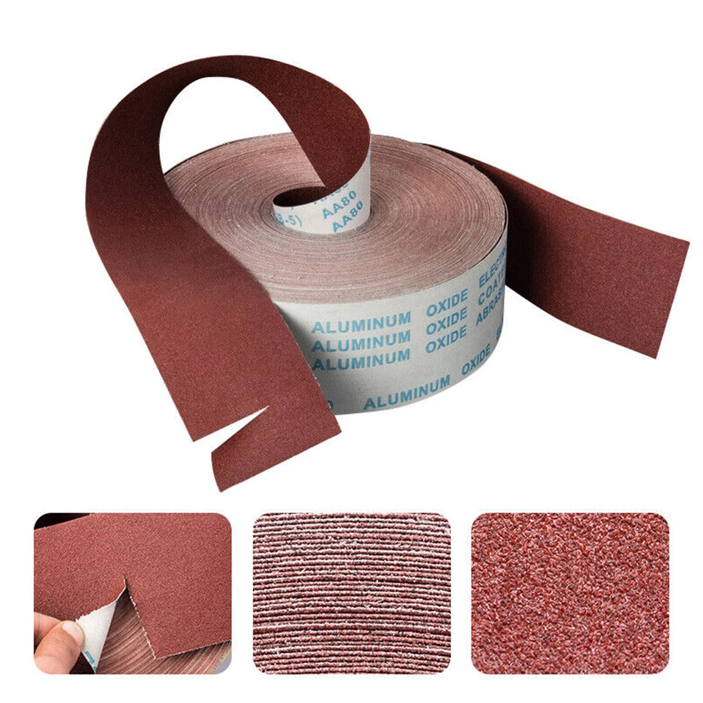Sandpaper Roll Emery Cloth Sanding Abrasive Sheets 80 120 180 240 600 800Grit For Wood Furniture Metal Polishing Tools Oasis Select