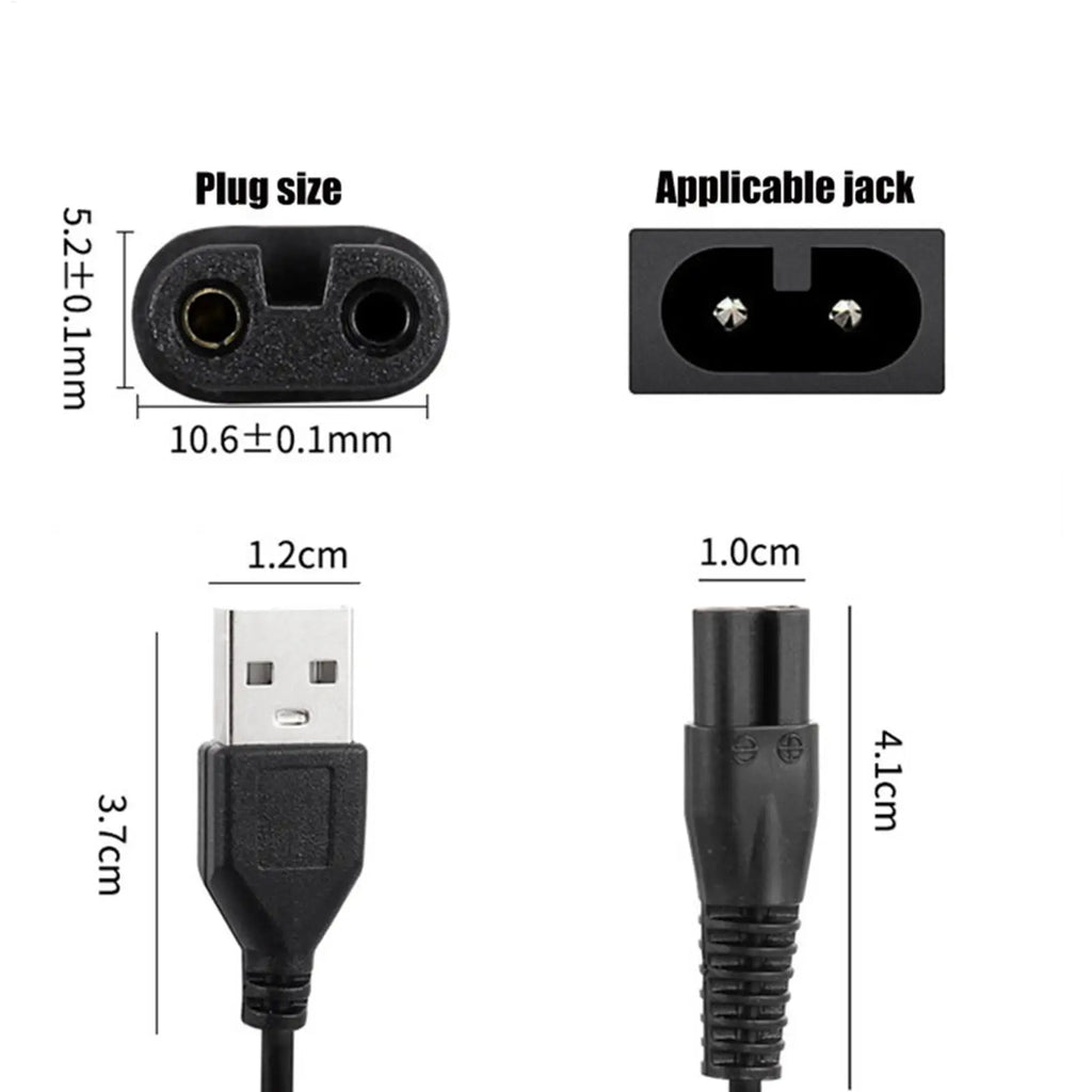 Replacement Charger Cable Compatible with Meridian Grooming Electric Shavers Electric Trimmers Charging Cable Power Cord Adapter Oasis Select