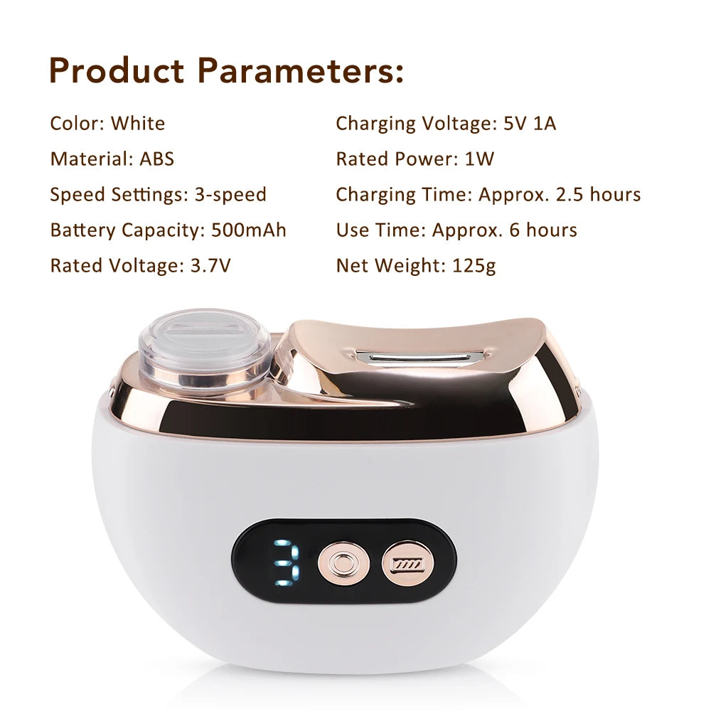 Ms.Dear 2-in-1 Electric Nail Clipper & Polisher – 3-Speed LED