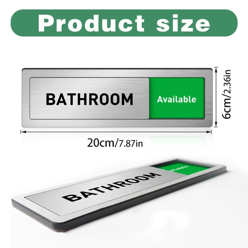 Office Room Sliding Status Sign Multi-function Adjustable Indicator Creative Decor Door Sticker for Meeting Room Decoration Oasis Select