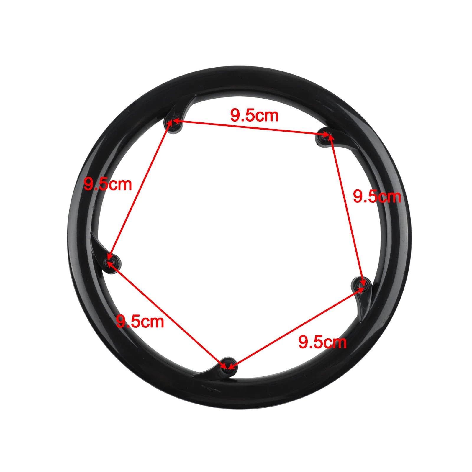 Bicycle Chain Cover Guard for 46 48T Crankset with 45 Hole Protective Plastic Material Suitable for Mountain Bikes Oasis Select G5TDO-48