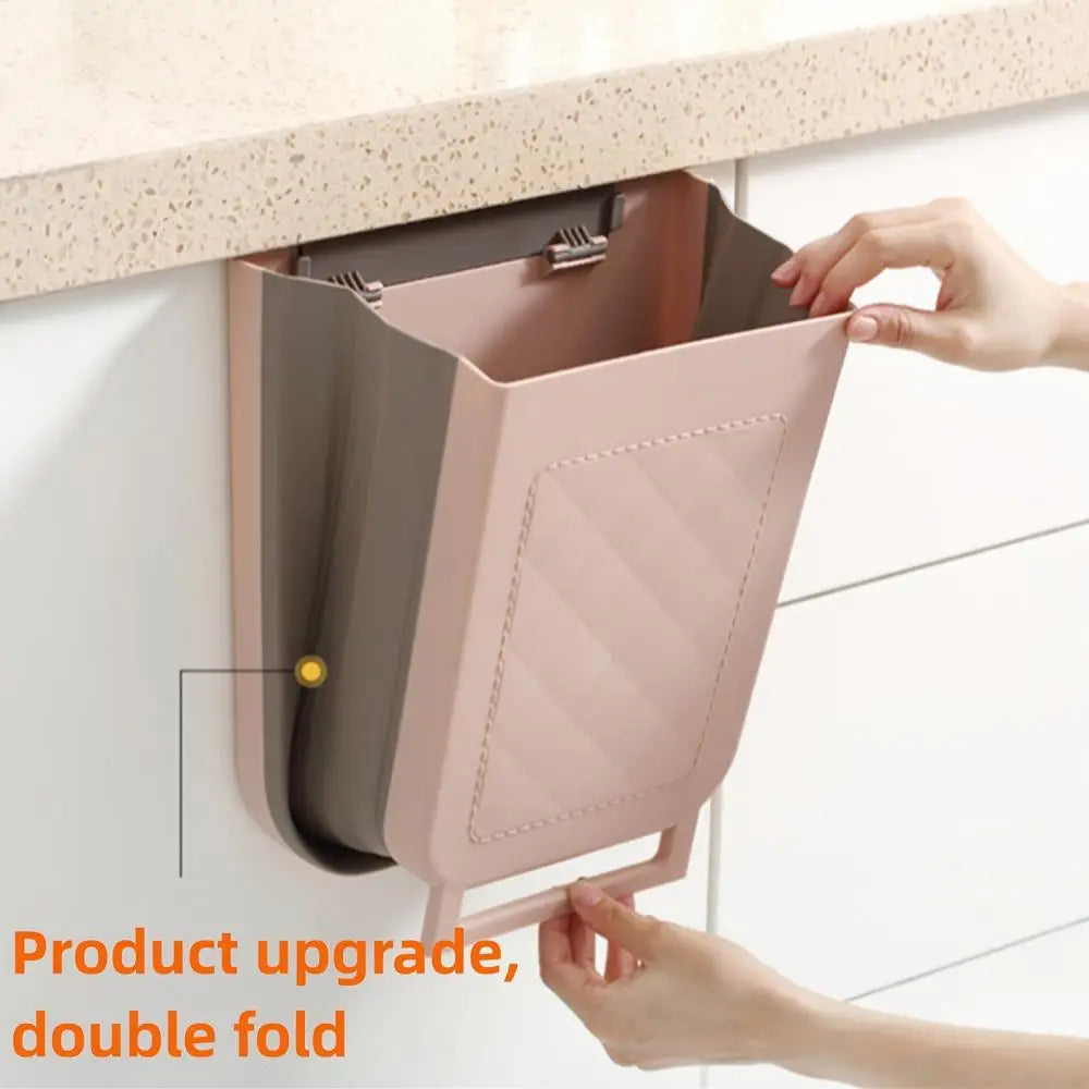 1 Pcs Trash Can, Hanging Telescopic Trash Can,Folding Cabinet Door Sorting Multifunctional Trash Can Suitable for Kitchen Car Oasis Select
