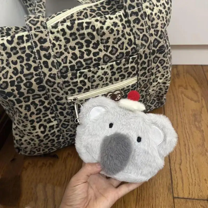 Cute Plush Snowman Coin Purse – Zippered Mini Wallet for Kids
