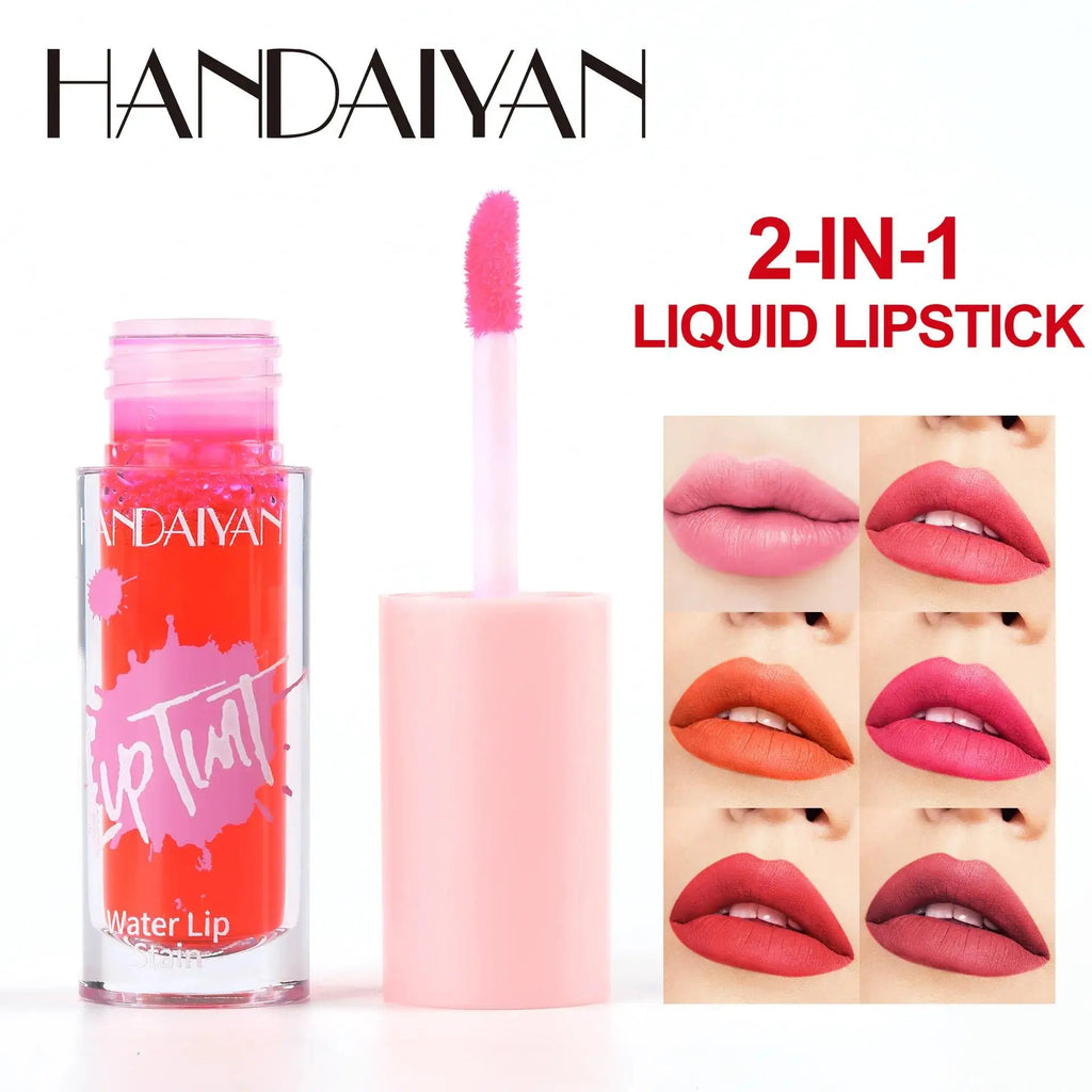 Handaiyan 6-Color Glossy Lip Stain & Cheek Tint | Long-Lasting
