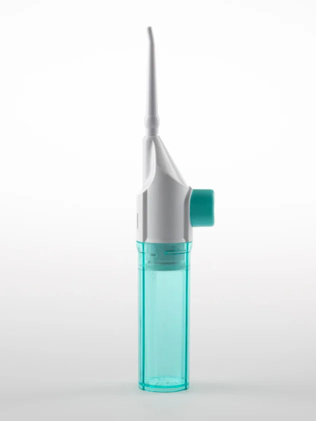 1PC Portable Electric High-Pressure Water Flosser Manual Pulse Jet Dental Teeth And Gums Cleaner Deep Cleaning Oral Irrigator Oasis Select Blue 1pc