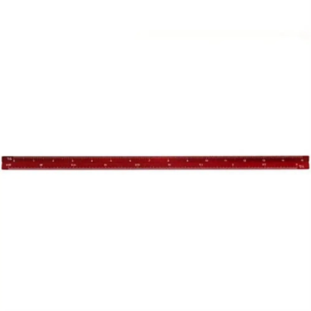 High Quality Colorful 15cm 30cm Aluminum Triangular Scale Ruler 1:20 - 1:600 Alloy Metal Scale Regua Desenho H0003 Oasis Select 30cm-large red