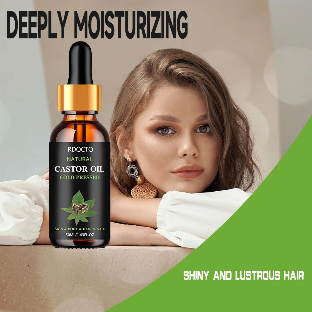 Organic Castor Oil Cold Pressed - Natural Moisturizer for DIY Skin Care & Hair Treatment Natural Carrier Oil Oasis Select