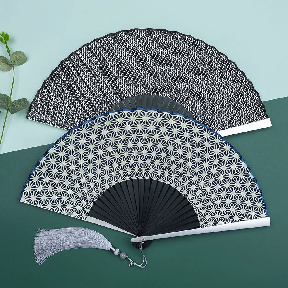 Aluminum Alloy Big Bone Ancient Style Folding Fan Cool and Durable Summer Carry Hanfu Qipao Dance Fan Oasis Select