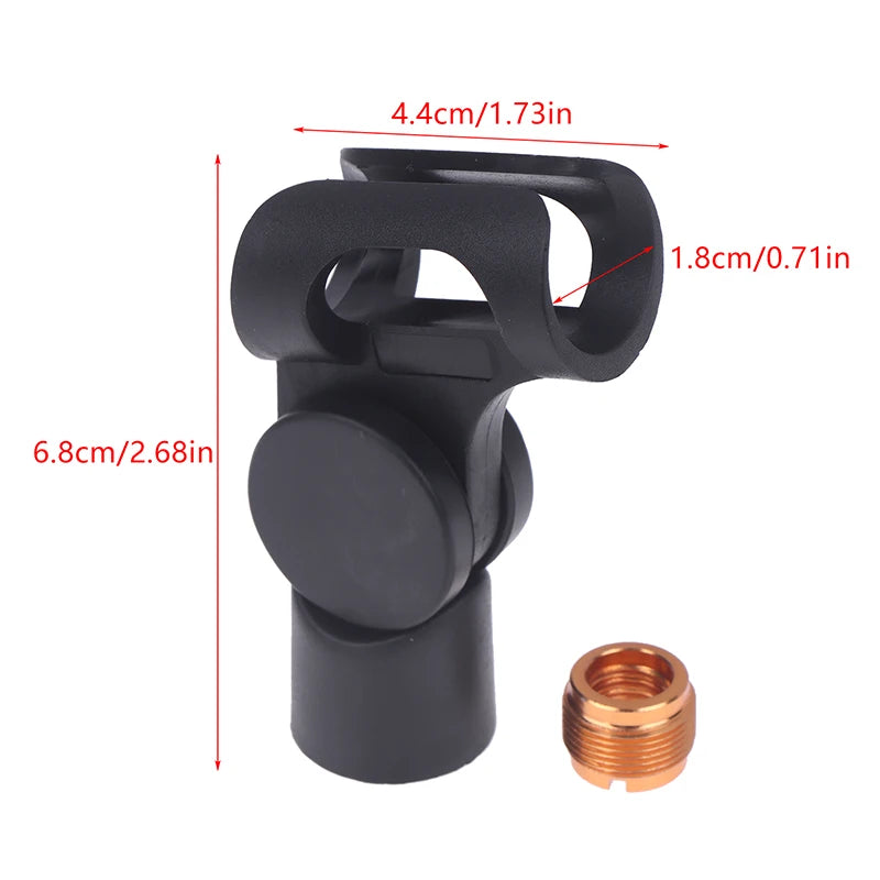 New Sale Universal Microphone Clamp Accessories Clip Holder For Microphone Stand Suspension Arm Adjustable With Plastic Adapter Oasis Select one size