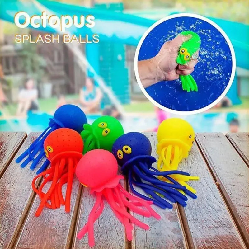 1pcs Baby Bath Toys Sponge Water Absorbing Octopus Squeezing Stress Relief Toys Summer Swimming Play Water Bath Toy for Children Oasis Select