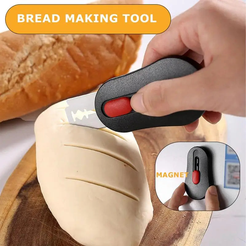 Bread Scoring Blade Set Homemade Sourdough Dough Scribing Tool With 5 Replacement Blades Bread Scoring Knife Razors Cutter Oasis Select