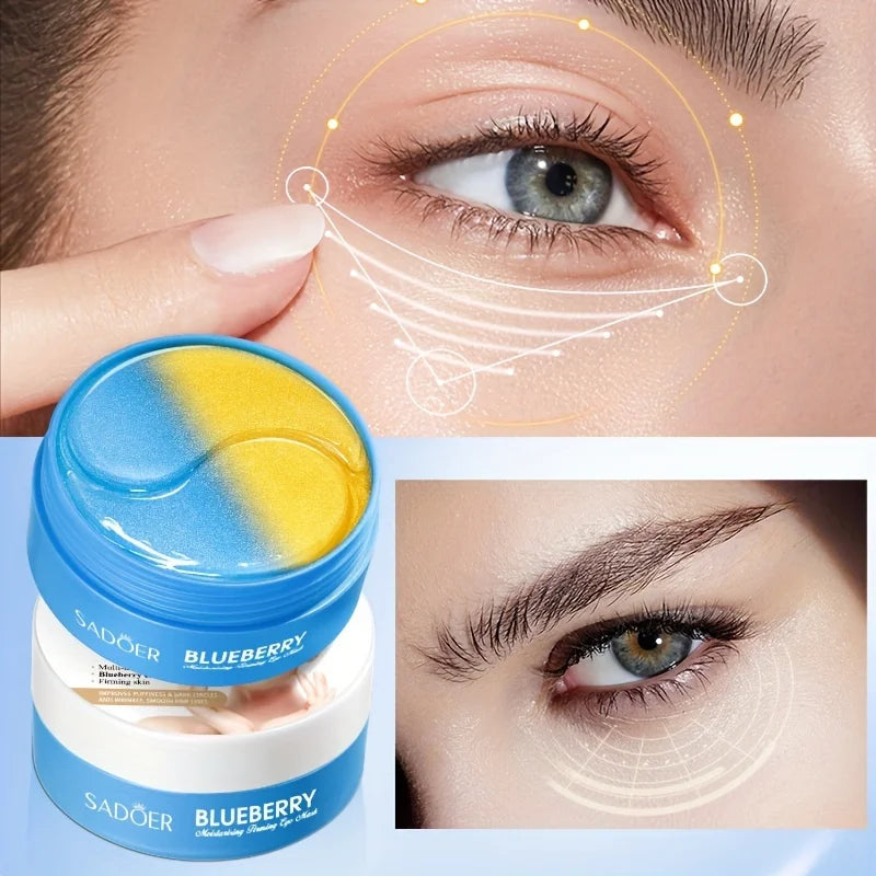 Blueberry Hydrating Eye Mask 30 Pairs – Nourishing & Moisturizing Eye Treatment Mask Oasis Select