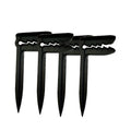 Outdoor Beach Towel Holder Beach Mat Holder Towel Holder Plastic Outdoor Picnic Mat Holder Windproof Tent Holder Camping Tools Oasis Select black-4pcs