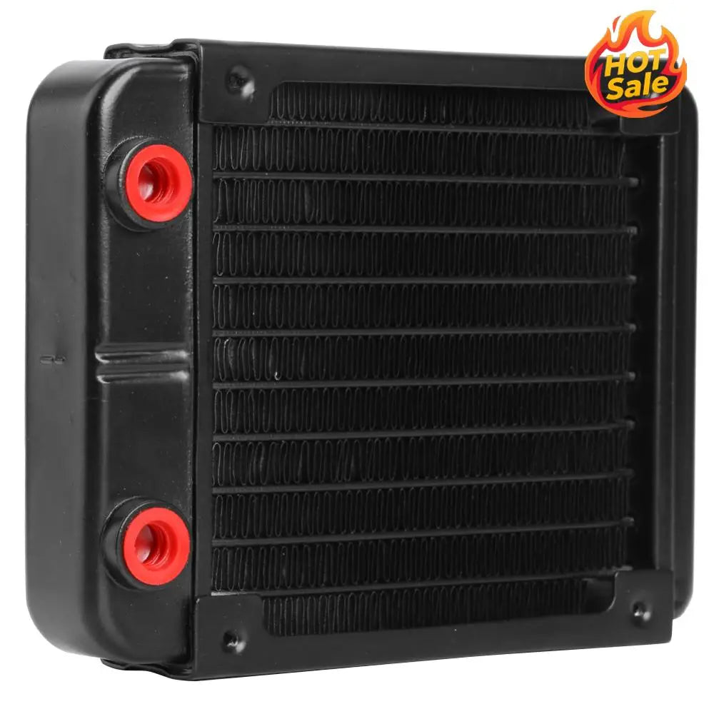 120mm Water Cooling Radiator G1/4 Thread Water Cooling Heat Exchanger Radiator 10 Pipe Computer PC Water Cooling System Part Oasis Select