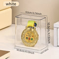 1pc transparent stackable acrylic medal display and storage box stackable certificate and trophy storage rack display box Oasis Select white