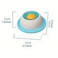 Pet Lick Mat Yogurt Licking Plate Slow Feeder for Dogs & Cats - Interactive Snack Bowl, Promotes Dental Health, Pet Licking Mat Oasis Select Blue
