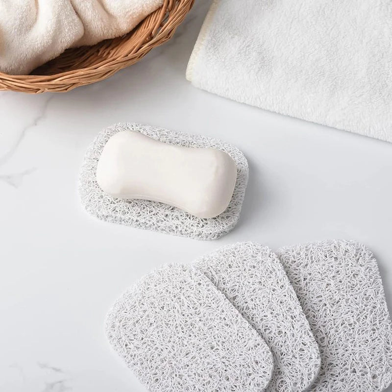 Self Draining Soap Bar Holder Lift Pad Nonslip Soap Dish Tray Shower Bath Cleaning Sponge Holder Oasis Select