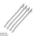 10pcs/Lot Stainless Steel Extension Extended Tail Chains With Lobster Clasps Connector For DIY Bracelet Jewelry Making Supplies Oasis Select Oval ST X 10 Pcs