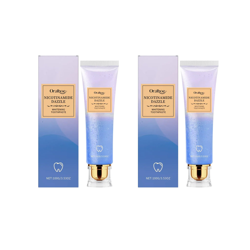 Niacinamide Corrector Toothpaste Whitening Teeth Stain Plaque Remover Protect Enamel Reduce Yellowing Tooth Refreshing Oral Care Oasis Select 2pcs