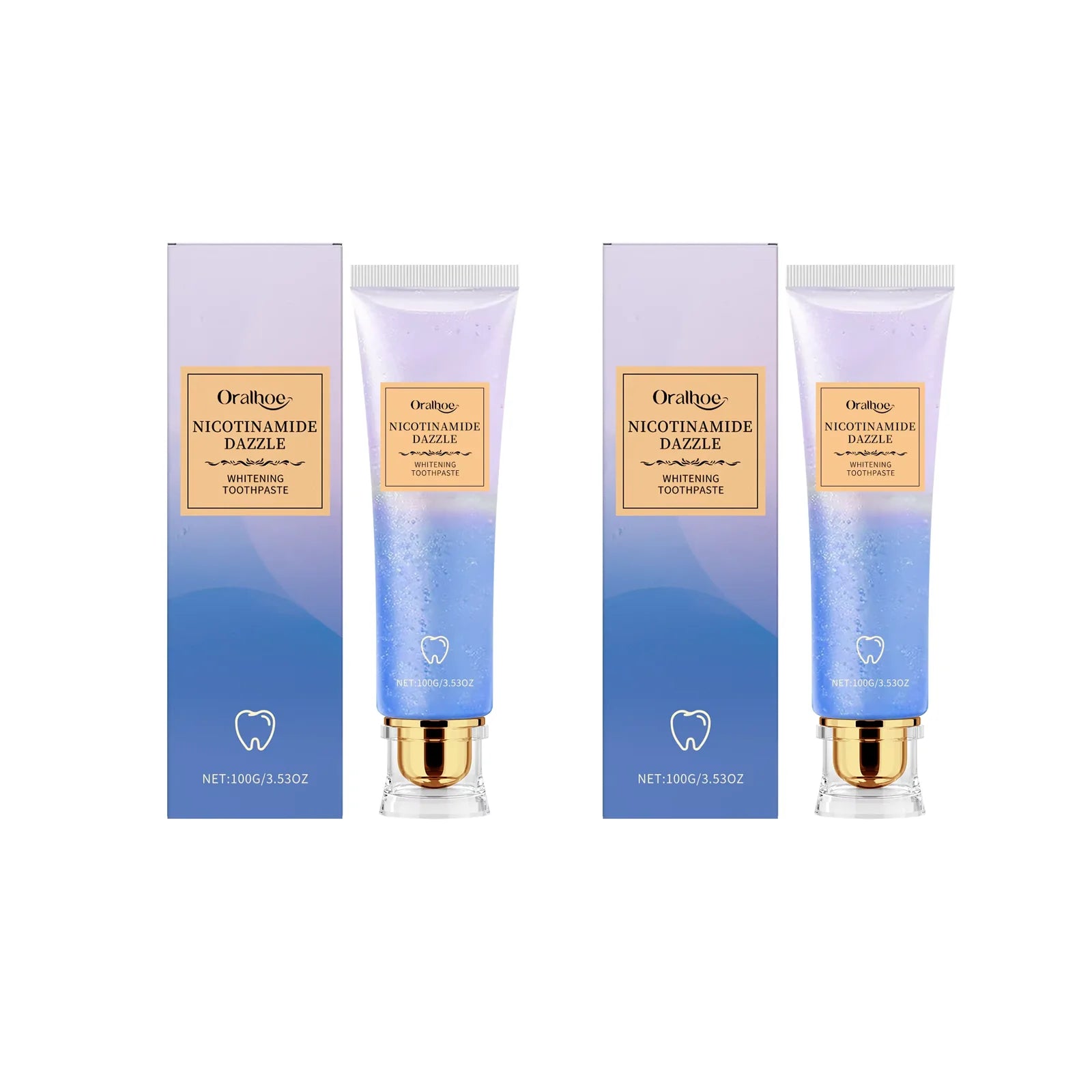 Niacinamide Corrector Toothpaste Whitening Teeth Stain Plaque Remover Protect Enamel Reduce Yellowing Tooth Refreshing Oral Care Oasis Select 2pcs