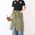 Half Body Kitchen Apron Waterproof Aprons with Split Leg Design Coffee Shop Barber Home Cleaning Work Clothes Oasis Select Green 1