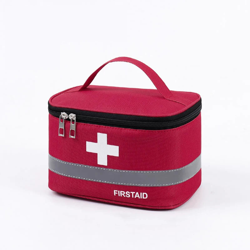 Portable First Aid Storage Bag – Travel & Home Medicine Organizer