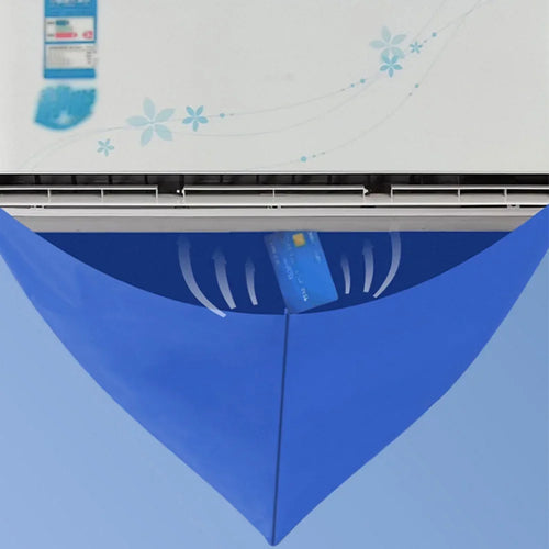 100cm PVC Air Conditioner Cleaning Cover Bag with Drain Pipe AC Cleaning Cover Bag Oasis Select