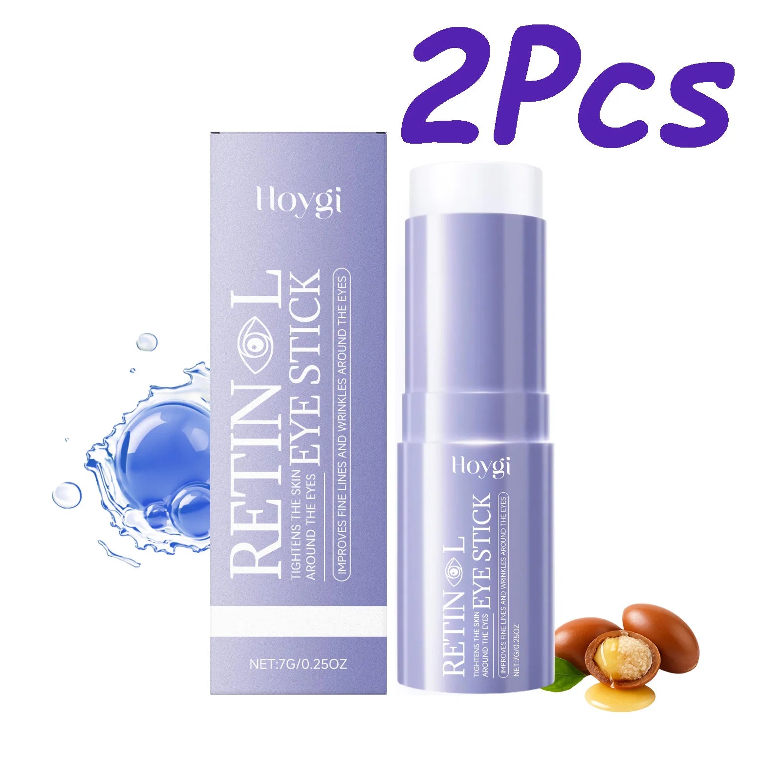 Hoygi Retinol Eye Cream Stick – Dark Circles & Anti-Aging Retinol Eye Cream Oasis Select 2 x 7g Boxed