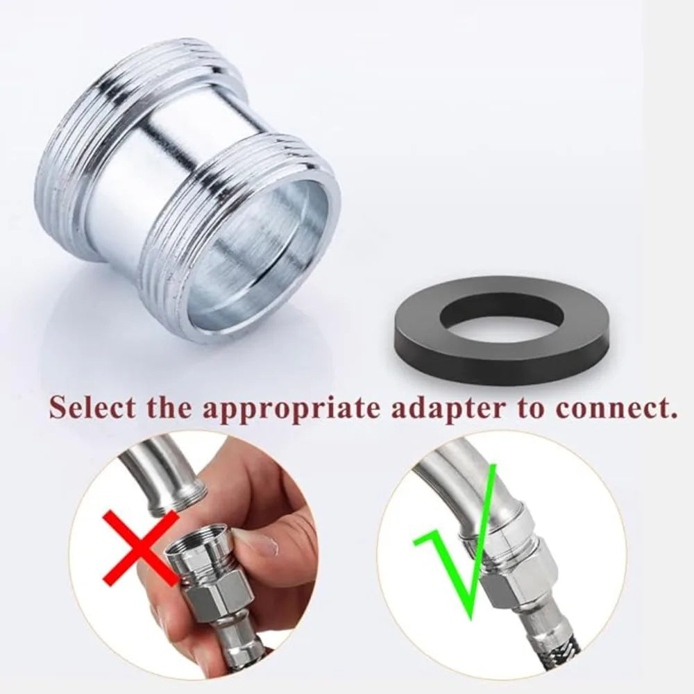 Faucet Adapter 22 Turn 16 18 20 22 24 26 28 30 32mm Internal and External Fine Tooth Faucet Conversion Thread Accessories Oasis Select