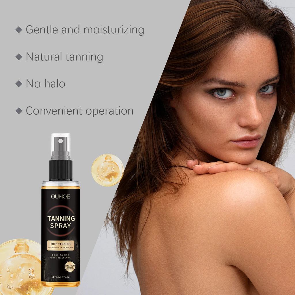 OUHOE Sunless Self Tanning Bronzing Spray Mist 60ml Self Tanning Spray Oasis Select