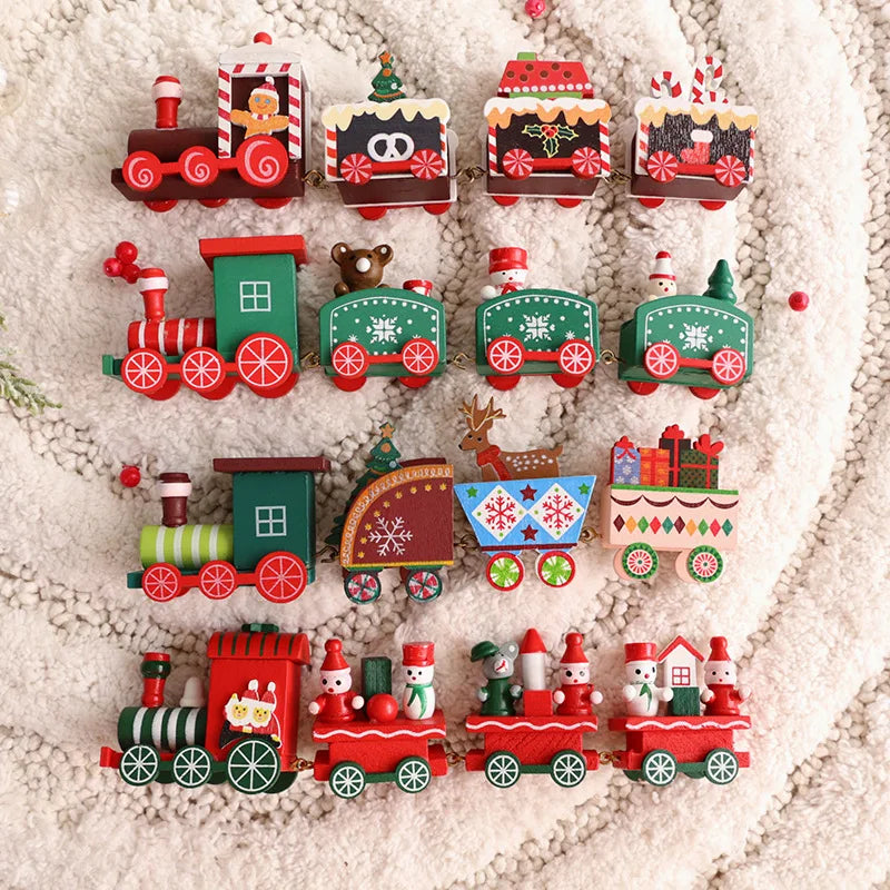 Wooden Christmas Train Ornament 2025 | Festive Holiday Decor
