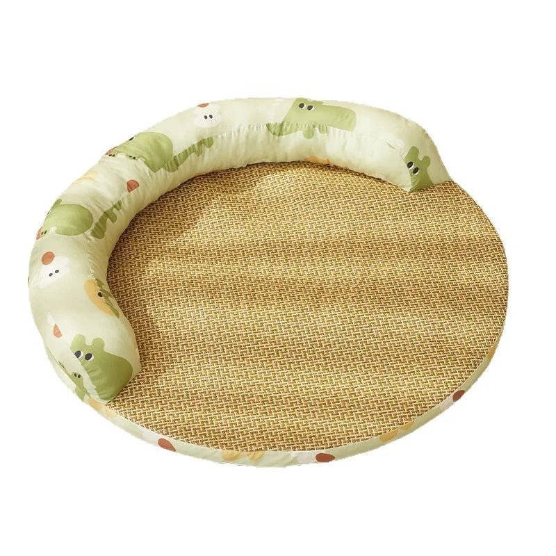 Summer Mat Cat Nest Can Be Disassembled and Washed Pet Sofa Cat Bed Four Seasons General Cooling Kennel Mat Oasis Select