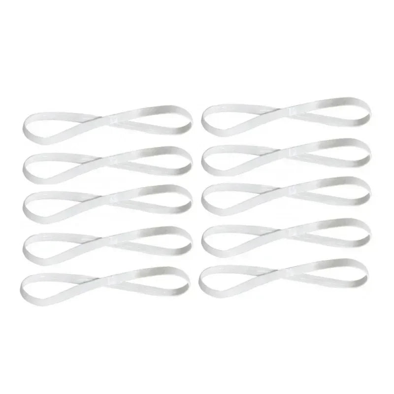 5Pcs Candy Color Women Men Yoga Hair Bands Sports Headband Girls Sport Anti-slip Elastic Rubber Sweatband Football Running Oasis Select 10pcs White