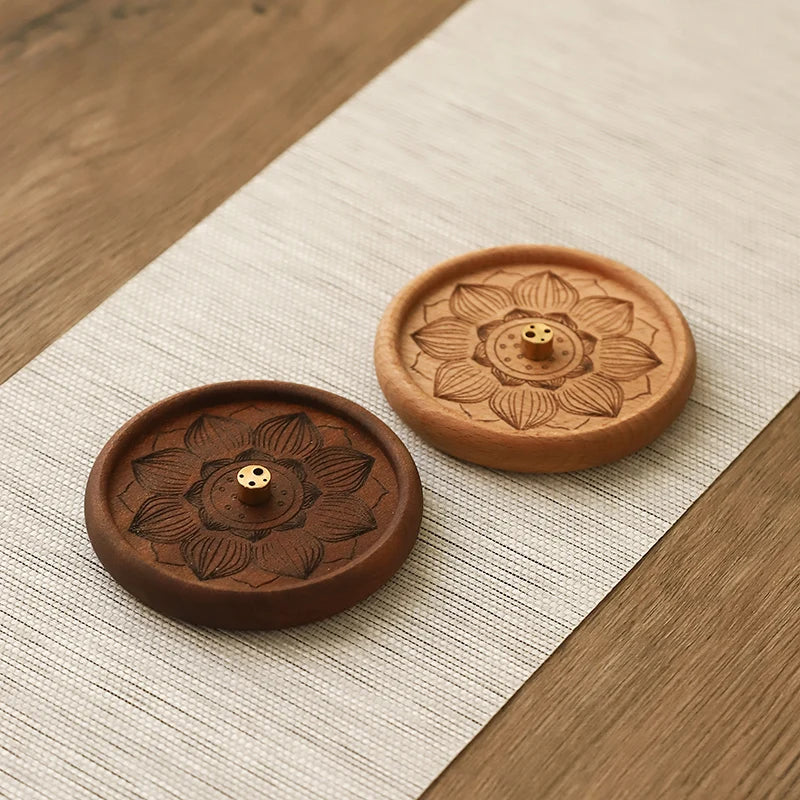 Wood Wire Incense Insert Copper Incense Holder Chinese Zen Household Indoor Aromatherapy Stove Insence Burner Oasis Select
