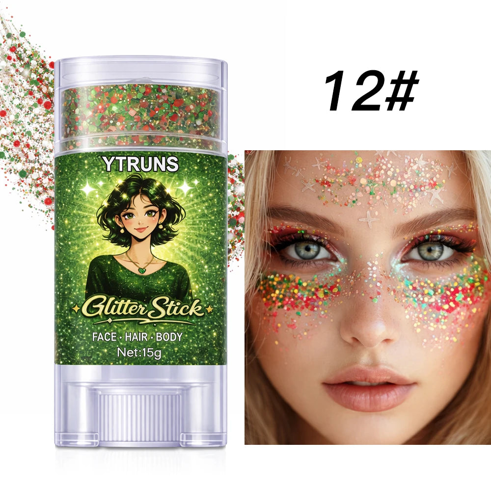 YTRUNS Star Glitter Gel Stick – Face & Body Shimmer 15g