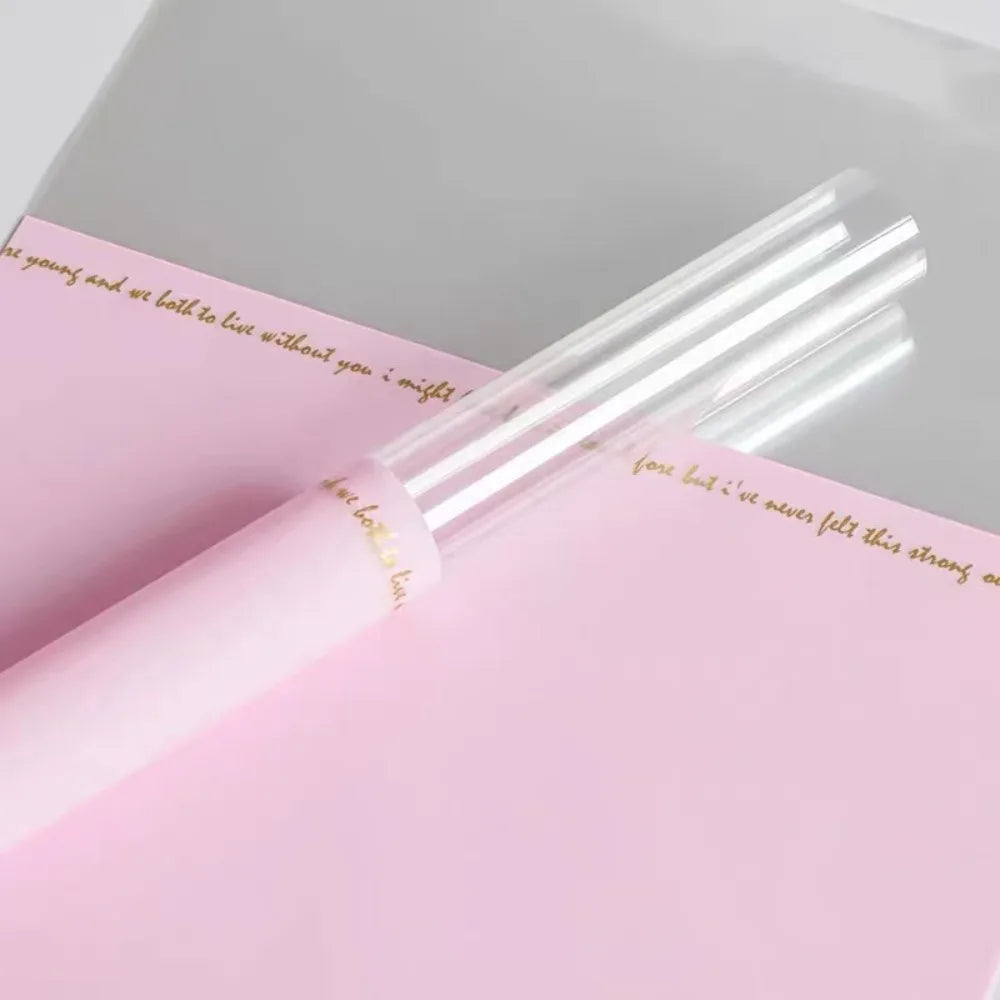 20-Pack Waterproof Single Flower Wrapping Bags | Clear Bouquet