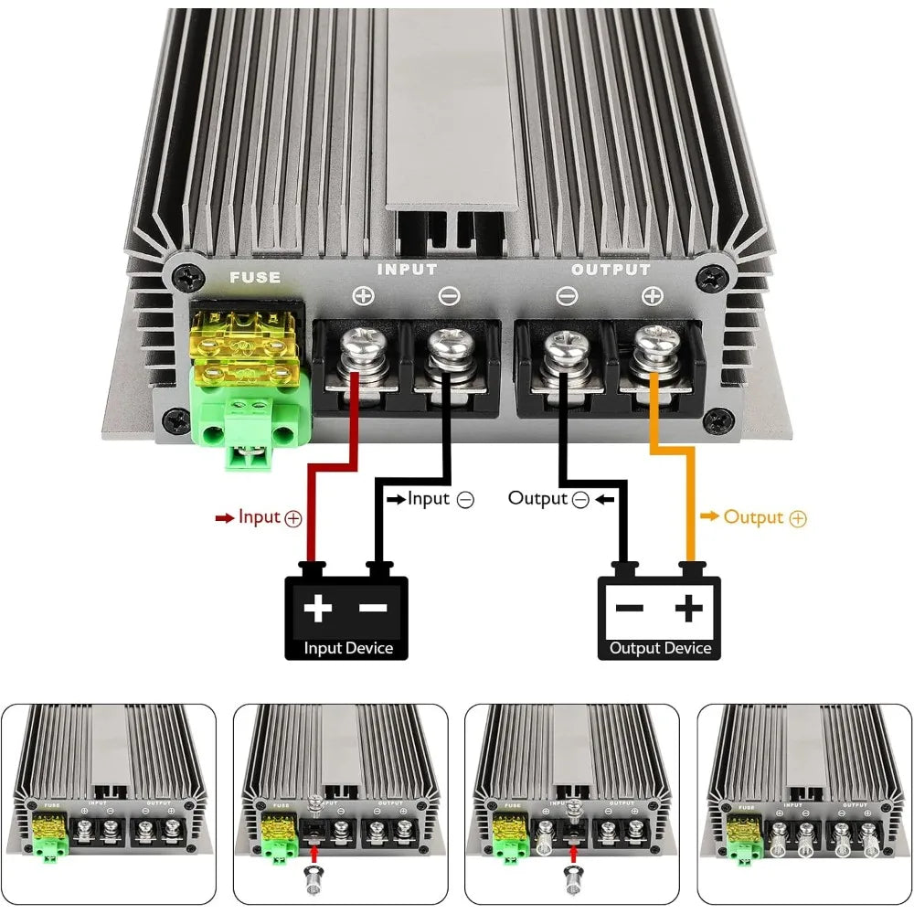 600W High Power Voltage Reducer DC 48V 60V 72V Step Down to 12V 50A Buck Converter Module Car Truck Power Regulator Transformer Oasis Select